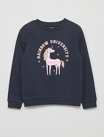 Sweatshirt em moletão com estampado - Kiabi