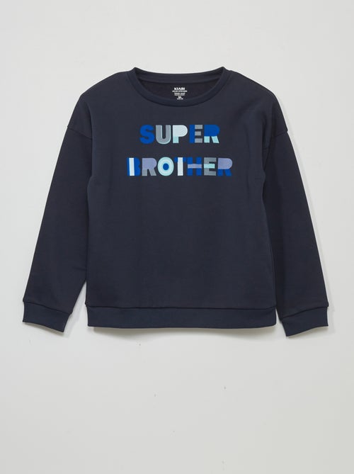 Sweatshirt em moletão com estampado - Kiabi