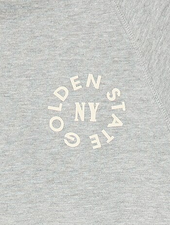 Sweatshirt em moletão com estampado