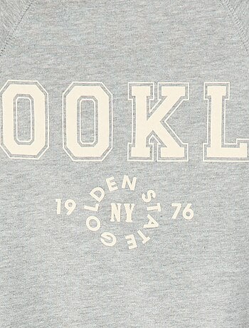 Sweatshirt em moletão com estampado