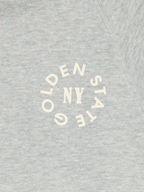 Sweatshirt em moletão com estampado - Kiabi