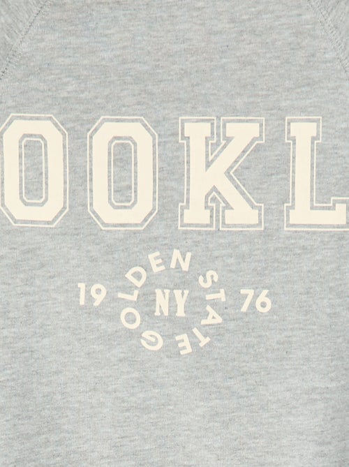 Sweatshirt em moletão com estampado - Kiabi