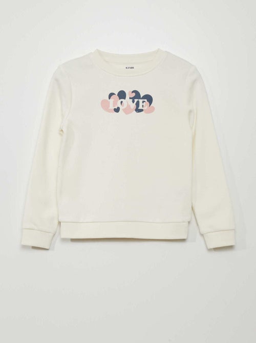 Sweatshirt em moletão com estampado de fantasia - Kiabi
