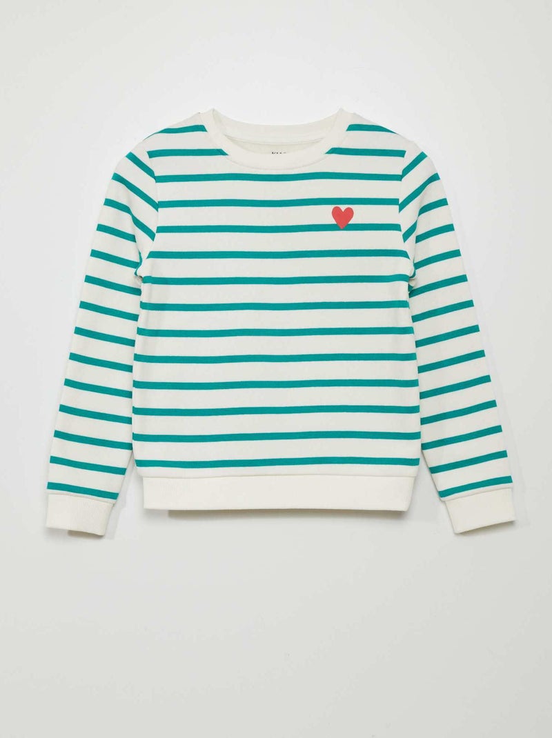 Sweatshirt em moletão com estampado de fantasia VERDE - Kiabi