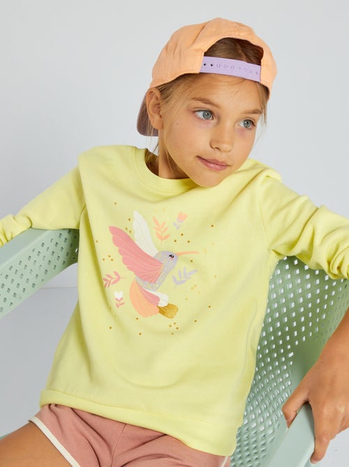 Sweatshirt em moletão com estampado fantasia - Kiabi
