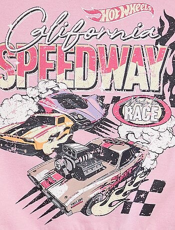 Sweatshirt em moletão com estampado 'Hot Wheels'