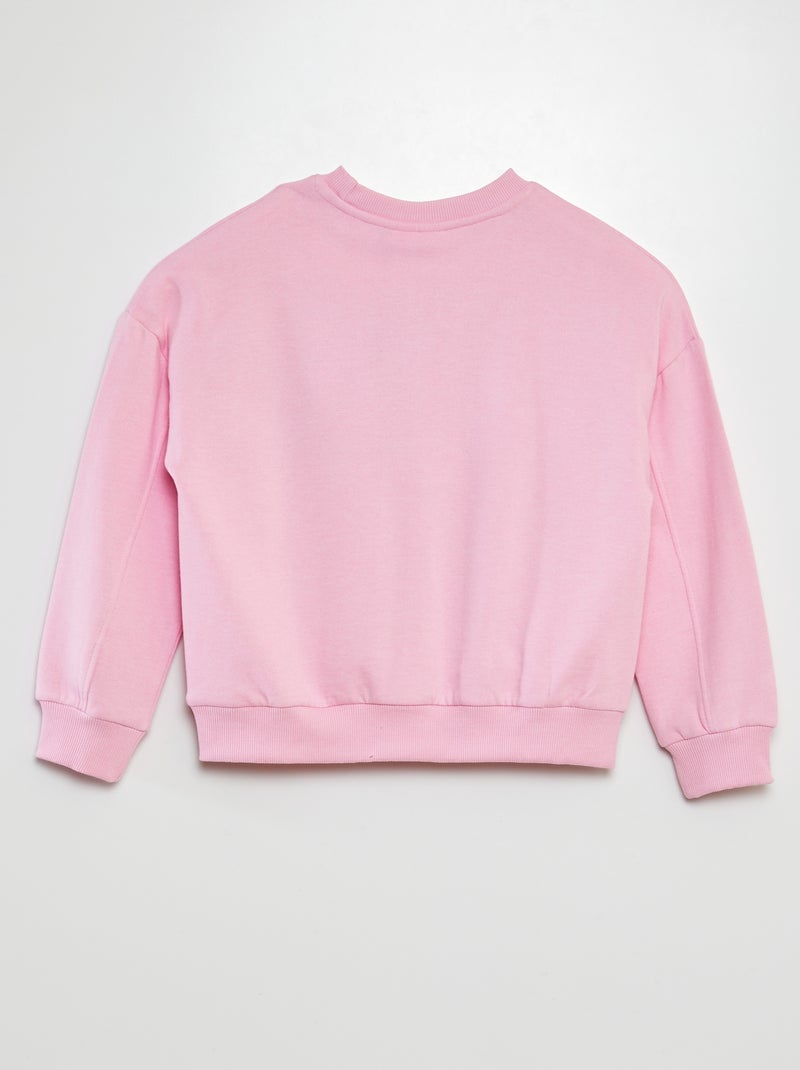 Sweatshirt em moletão com estampado 'Hot Wheels' ROSA - Kiabi