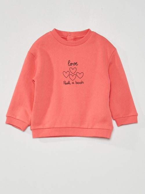 Sweatshirt em moletão com estampado - Kiabi