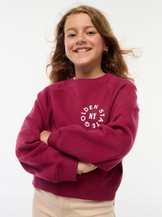 Sweatshirt em moletão com estampado