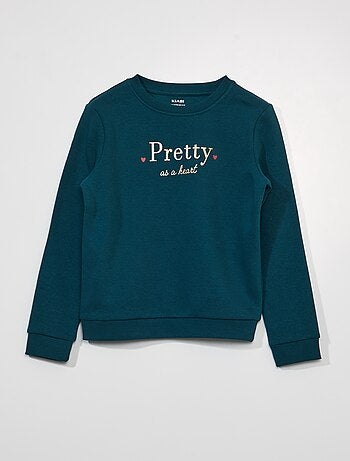Sweatshirt em moletão com estampado - Kiabi