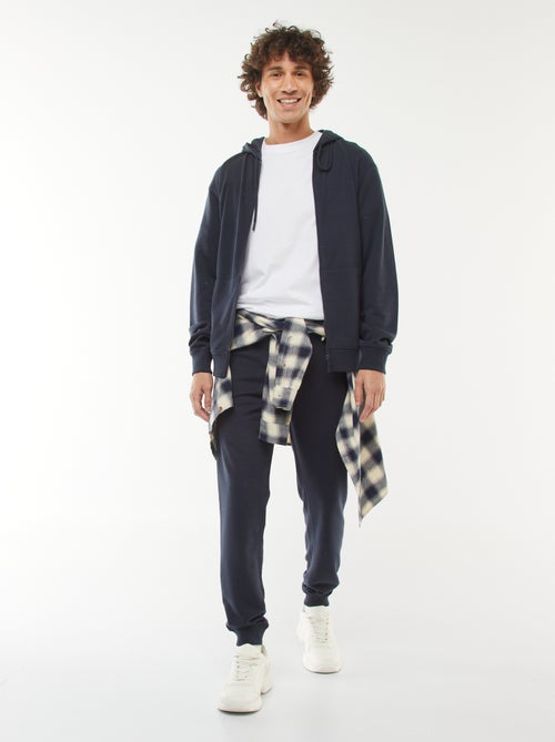 Sweatshirt em moletão com fecho com capuz - Kiabi