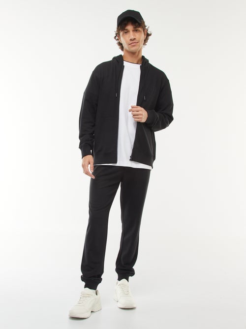 Sweatshirt em moletão com fecho com capuz - Kiabi