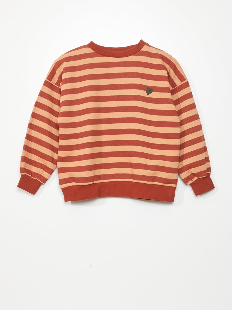 Sweatshirt em moletão com mensagem BRANCO - Kiabi