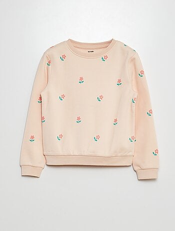 Sweatshirt em moletão com motivo