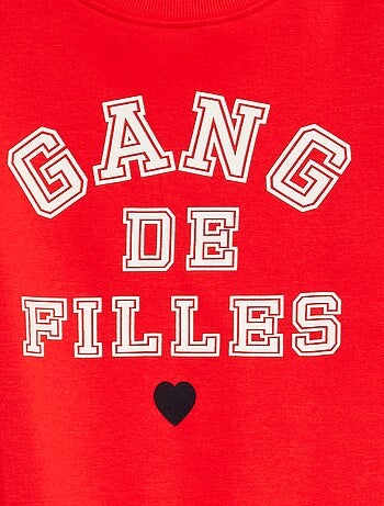 Sweatshirt em moletão com motivo