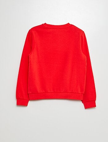 Sweatshirt em moletão com motivo