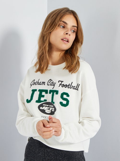 Sweatshirt em moletão cropped - Kiabi
