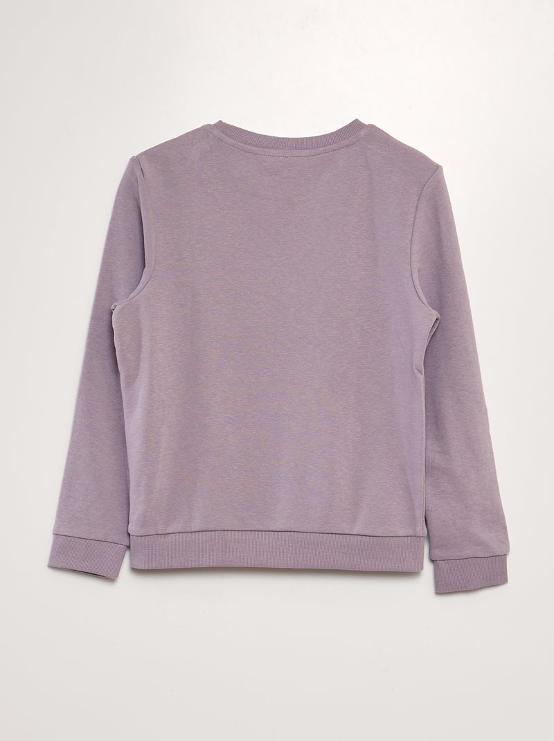Sweatshirt em moletão de gola redonda ROSA - Kiabi