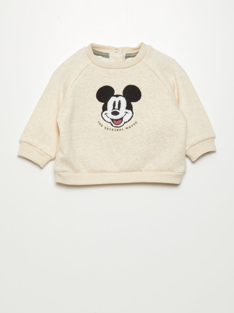 Sweatshirt em moletão 'Disney' BEGE - Kiabi