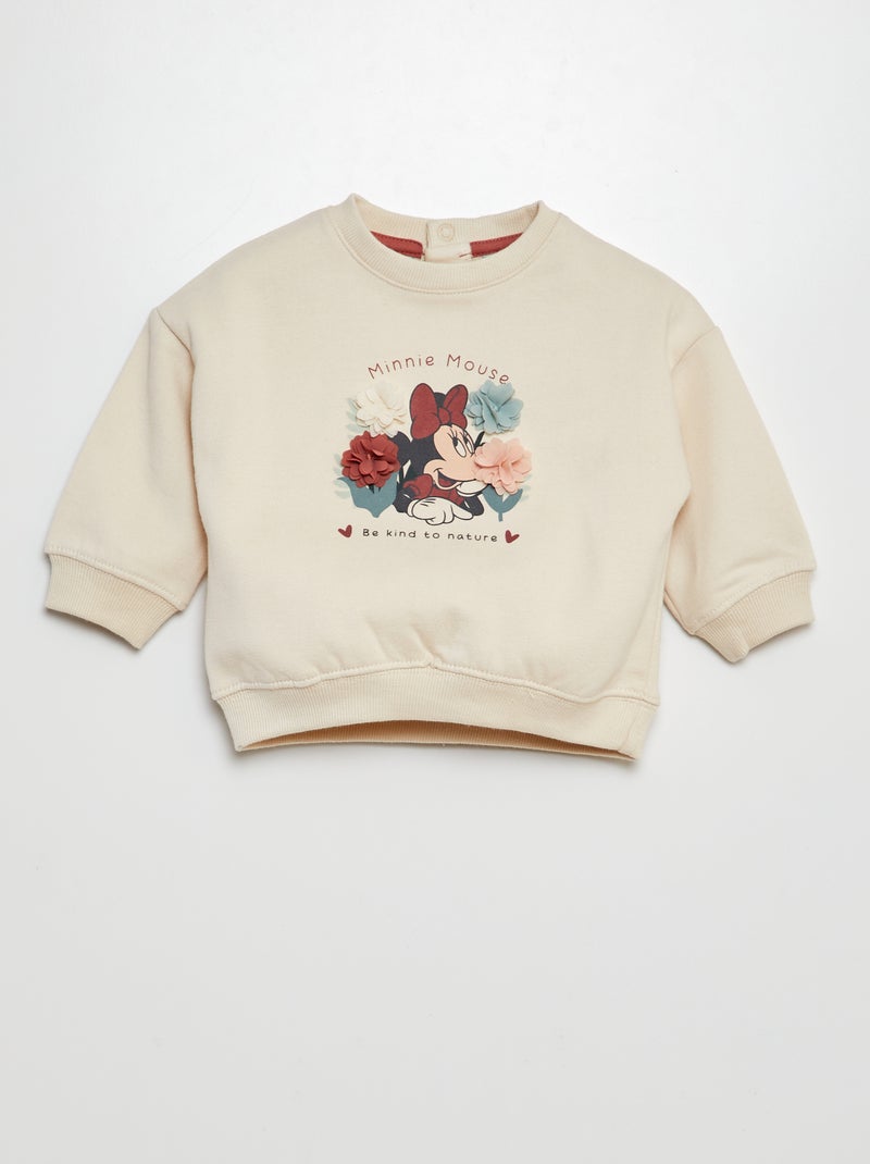 Sweatshirt em moletão 'Disney' BRANCO - Kiabi