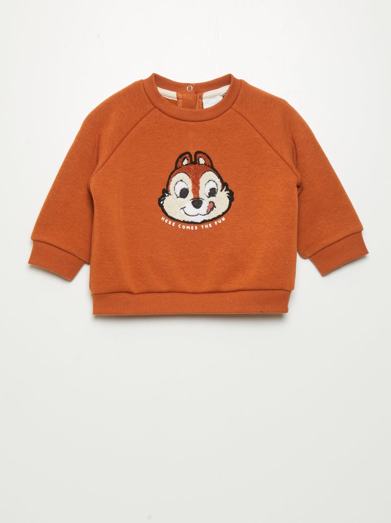 Sweatshirt em moletão 'Disney' CASTANHO - Kiabi