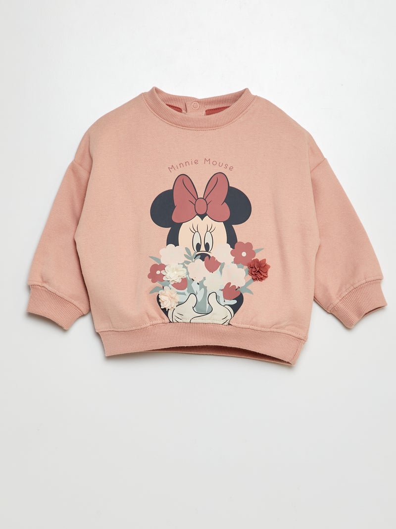 Sweatshirt em moletão 'Disney' ROSA - Kiabi