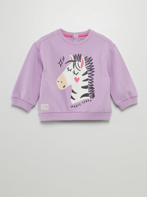 Sweatshirt em moletão estampada - Grafik Edition - Kiabi