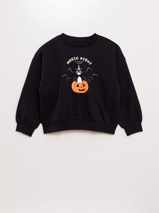 Sweatshirt em moletão estampada - Halloween