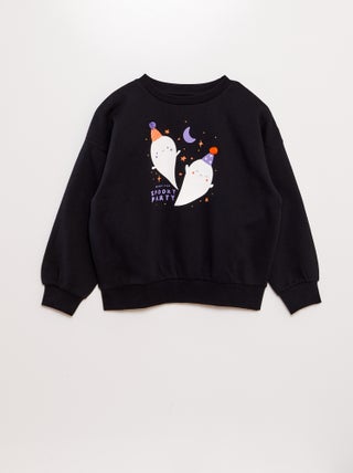 Sweatshirt em moletão estampada - Halloween