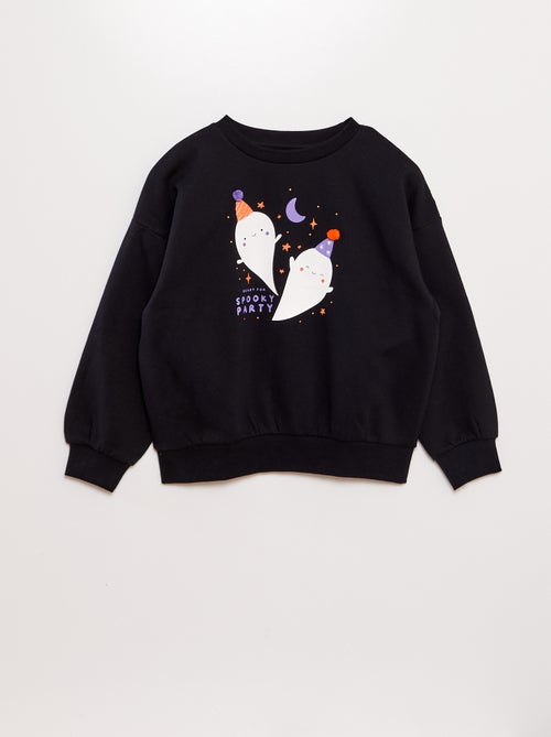 Sweatshirt em moletão estampada - Halloween - Kiabi