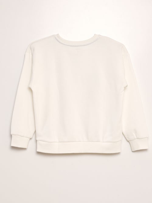 Sweatshirt em moletão estampada - Irmão e irmã - Kiabi