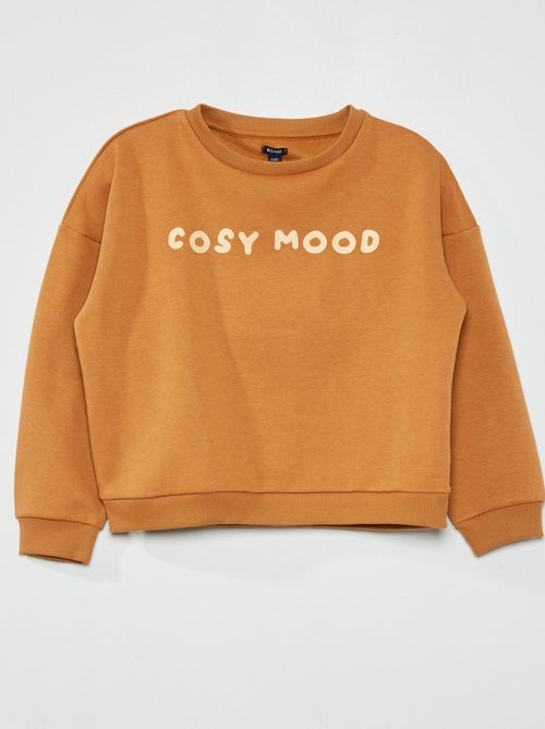 Sweatshirt em moletão estampada - Kiabi