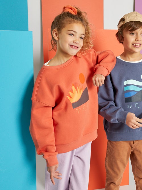 Sweatshirt em moletão estampada - Kiabi