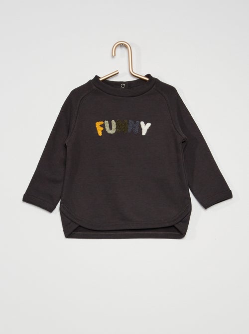 Sweatshirt em moletão estampada - Kiabi