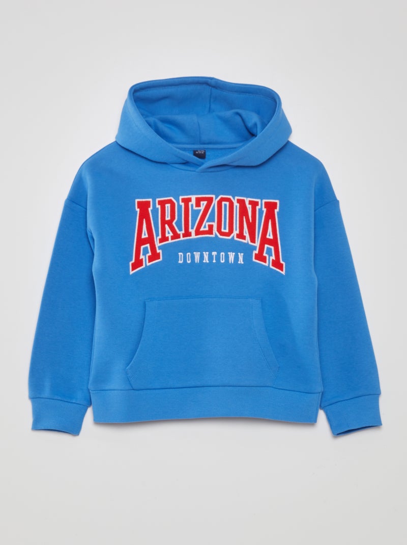 Sweatshirt em moletão estampada 'USA' AZUL - Kiabi