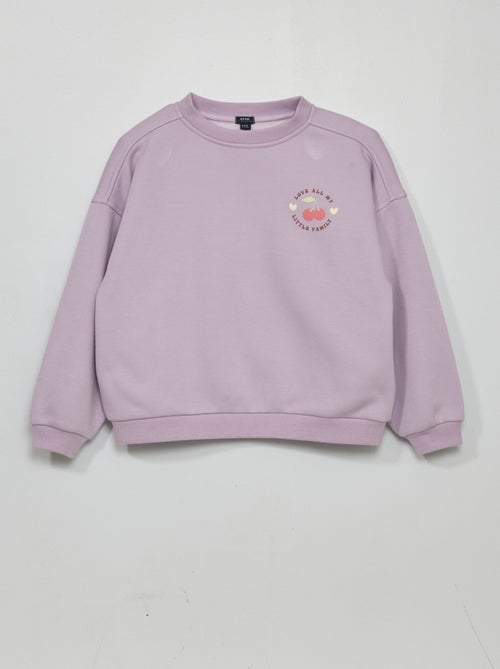 Sweatshirt em moletão estampada - Kiabi