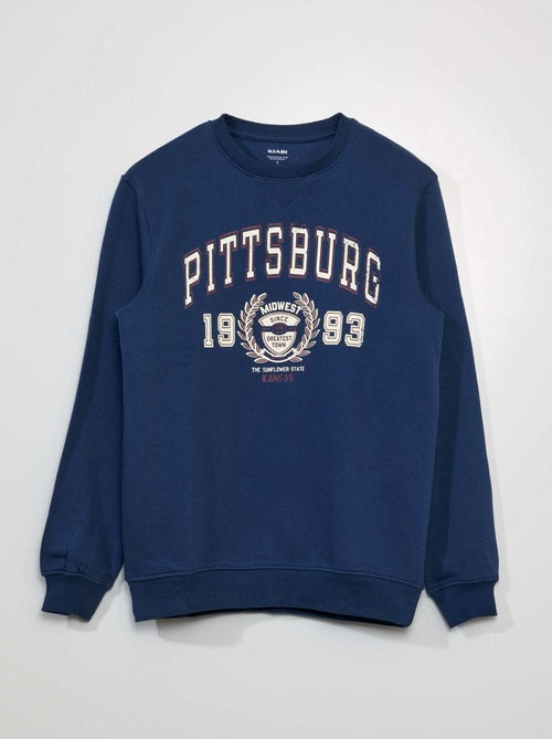 Sweatshirt em moletão estampado - Kiabi