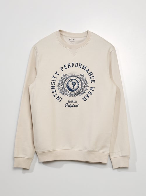 Sweatshirt em moletão estampado - Kiabi