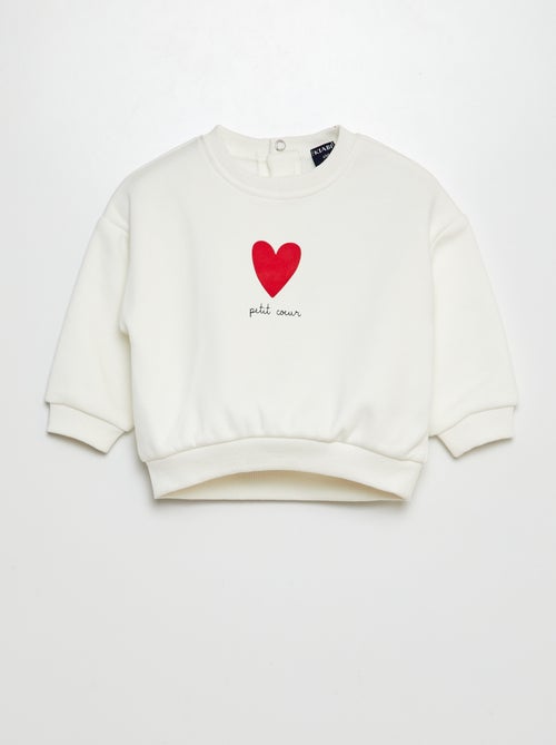 Sweatshirt em moletão estampado - Kiabi