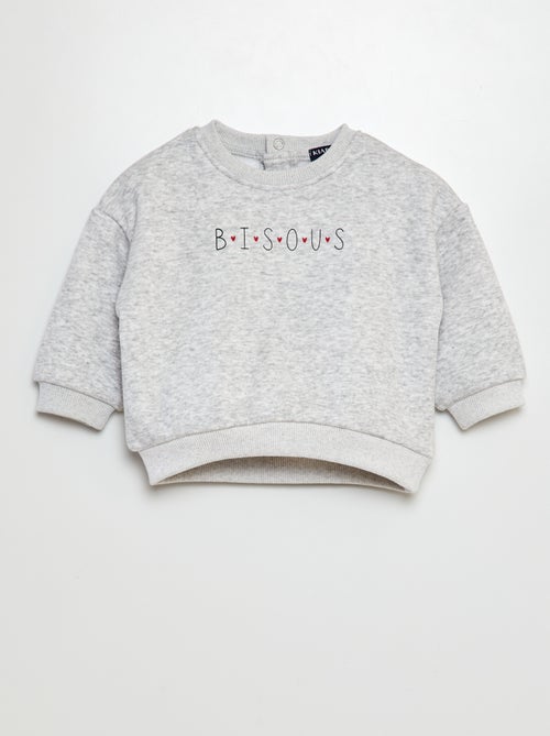 Sweatshirt em moletão estampado - Kiabi