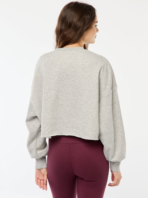 Sweatshirt em moletão estampado - Kiabi