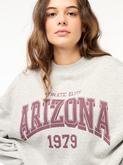 Sweatshirt em moletão estampado - Kiabi