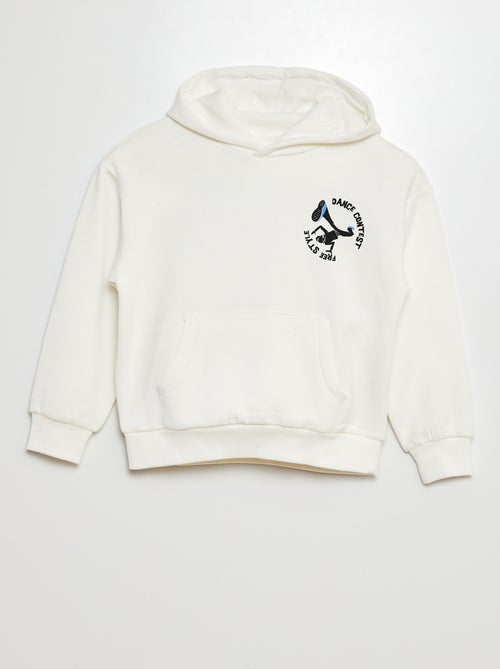 Sweatshirt em moletão estampado frente e verso - Kiabi
