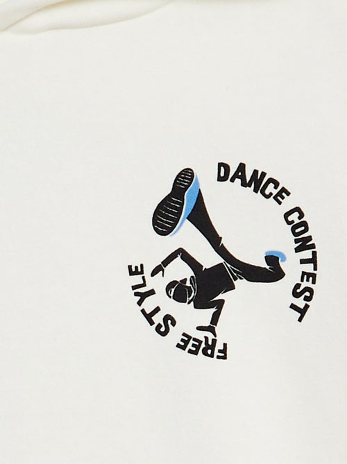 Sweatshirt em moletão estampado frente e verso - Kiabi