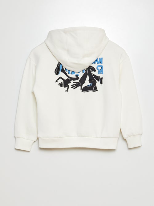 Sweatshirt em moletão estampado frente e verso - Kiabi