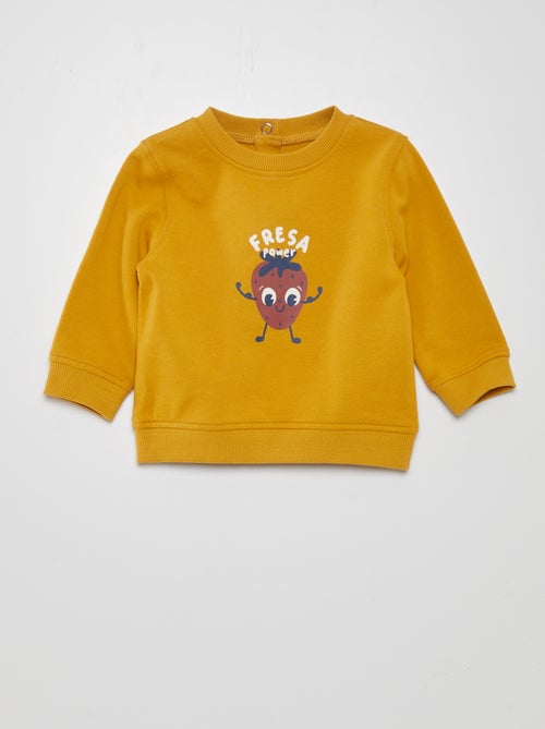 Sweatshirt em moletão fino - Kiabi
