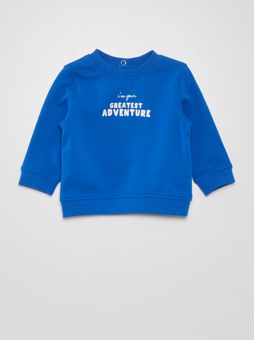 Sweatshirt em moletão fino - Kiabi