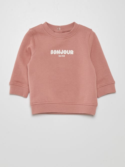 Sweatshirt em moletão fino - Kiabi
