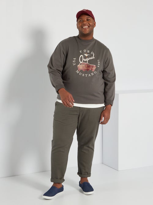 Sweatshirt em moletão 'Ford Mustang' - Kiabi