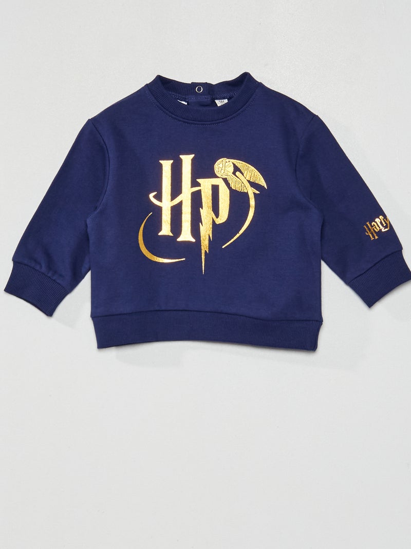 Sweatshirt em moletão 'Harry Potter' Azul Marinho - Kiabi